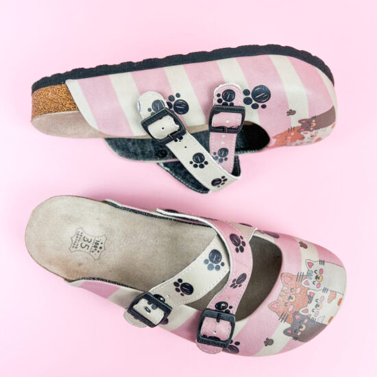 Bear Quartet Ортопедични чехли със стелка от естествена кожа /