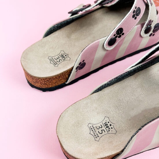 Bear Quartet Ортопедични чехли със стелка от естествена кожа /