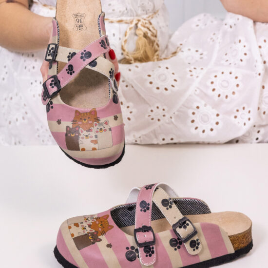 Bear Quartet Ортопедични чехли със стелка от естествена кожа /