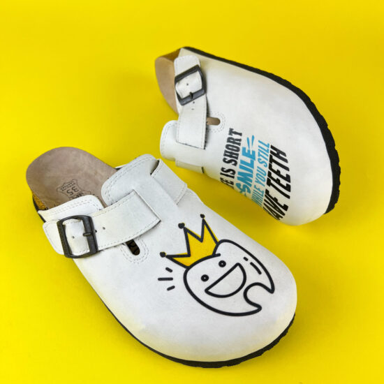 Ортопедични чехли със стелка от естествена кожа /