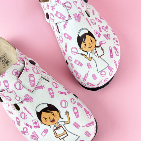 Ортопедични медицински чехли със стелка от естествена кожа /