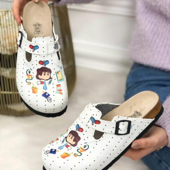 Alternative view of Ортопедични чехли със стелка от естествена кожа