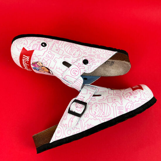 Ортопедични чехли със стелка от естествена кожа /