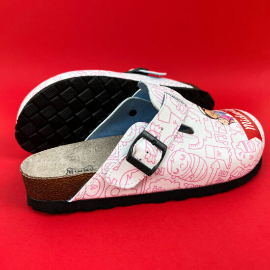 Ортопедични чехли със стелка от естествена кожа /