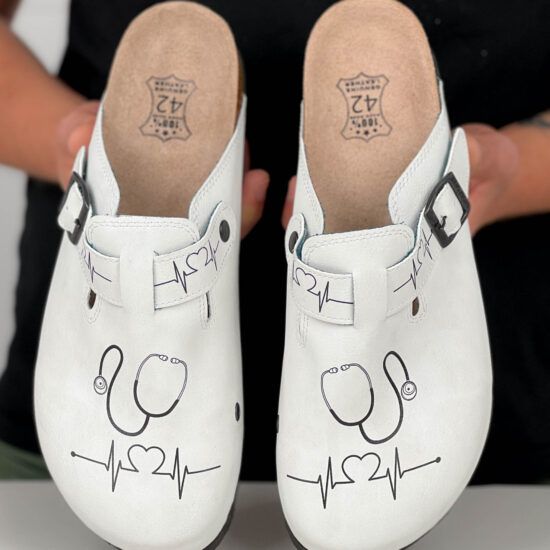 Alternative view of Ортопедични чехли със стелка от естествена кожа