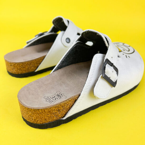 Ортопедични чехли със стелка от естествена кожа /