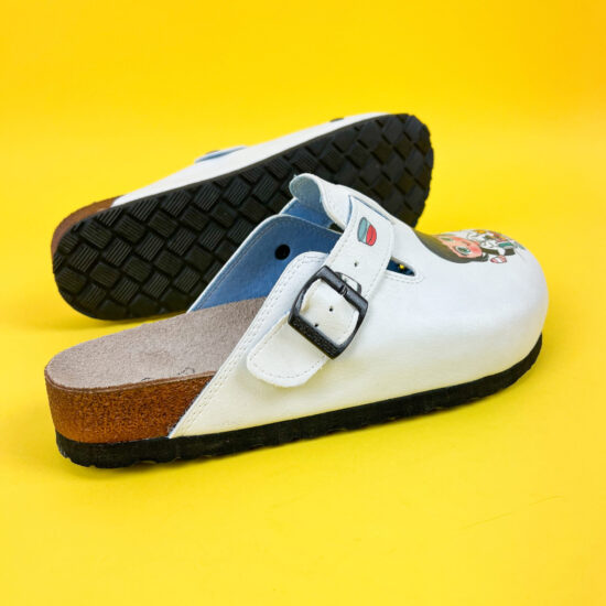 Ортопедични чехли със стелка от естествена кожа /