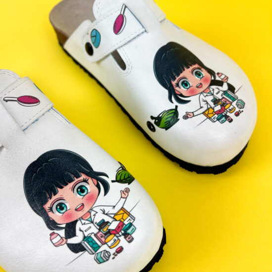 Ортопедични чехли със стелка от естествена кожа /