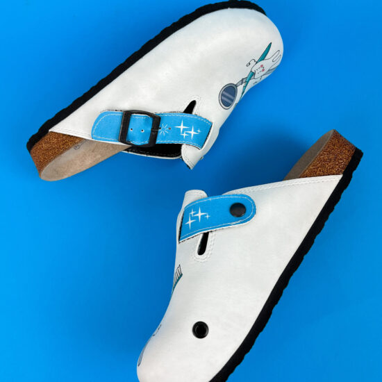 Ортопедични чехли със стелка от естествена кожа /