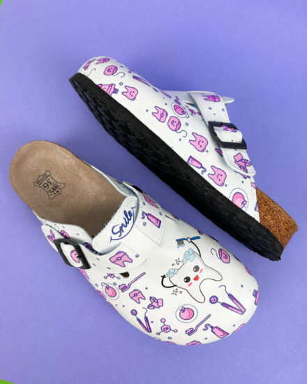 Ортопедични чехли със стелка от естествена кожа Ортопедични чехли Стоматология