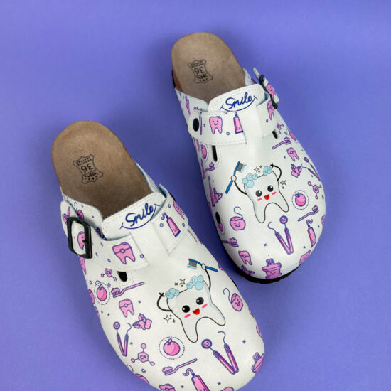 Ортопедични чехли със стелка от естествена кожа /