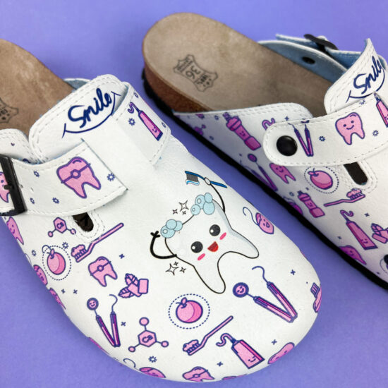 Ортопедични чехли със стелка от естествена кожа /