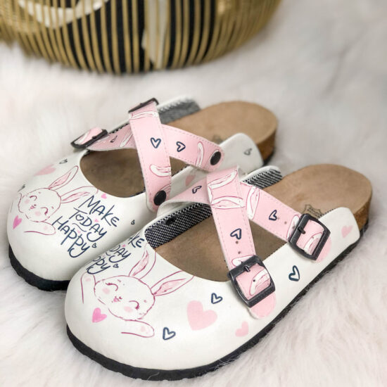 Мake Me Happy Ортопедични чехли М със стелка от естествена кожа /