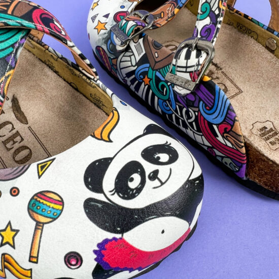 Ортопедични чехли със стелка от естествена кожа /