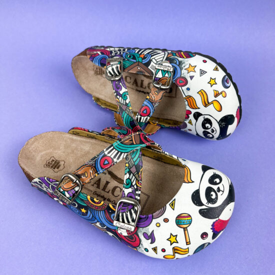 Ортопедични чехли със стелка от естествена кожа /