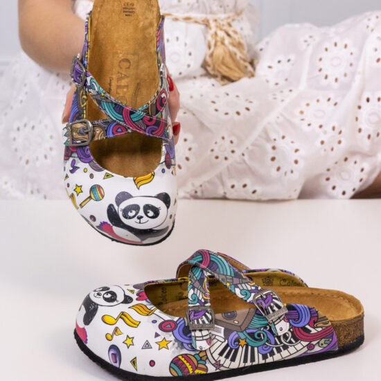 Ортопедични чехли със стелка от естествена кожа /