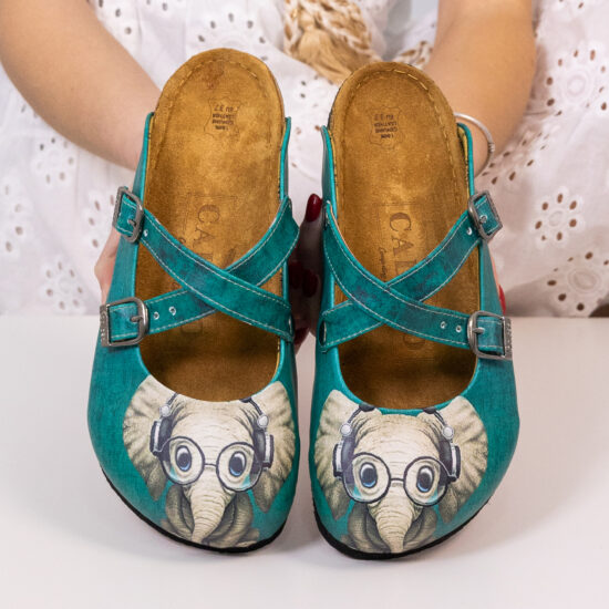 Ортопедични чехли Green Elephant със стелка от естествена кожа 700040 /