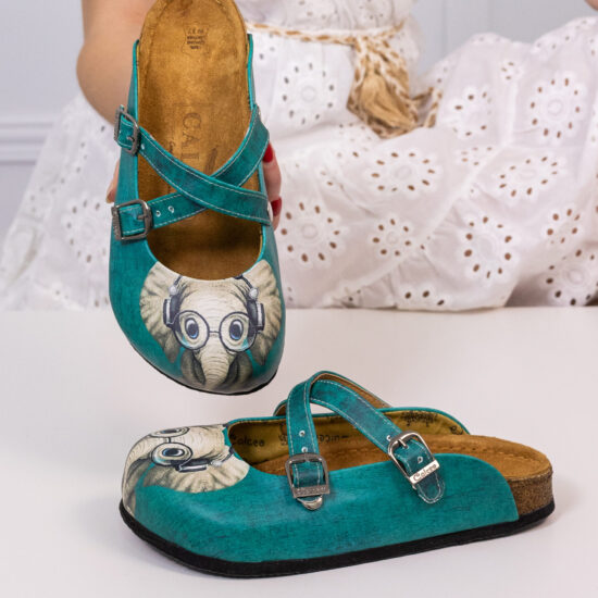 Ортопедични чехли Green Elephant със стелка от естествена кожа 700040 /