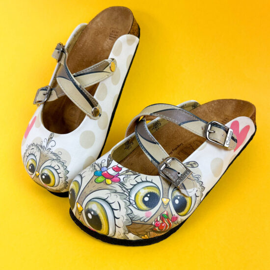 Ортопедични чехли със стелка от естествена кожа /