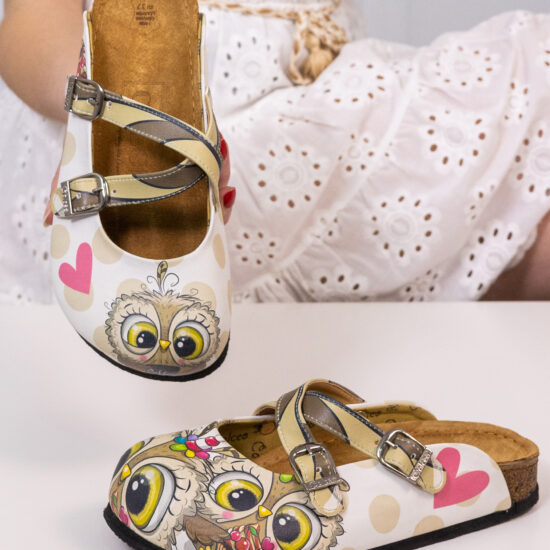 Ортопедични чехли със стелка от естествена кожа /