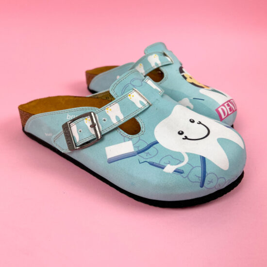 Dentist Ортопедични чехли със стелка от естествена кожа /