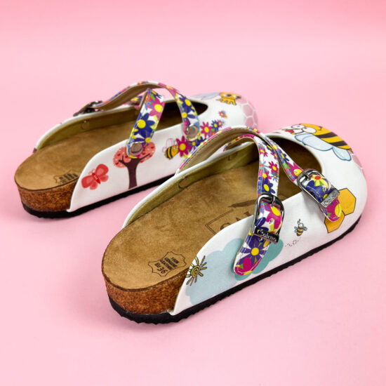 Ортопедични чехли със стелка от естествена кожа /