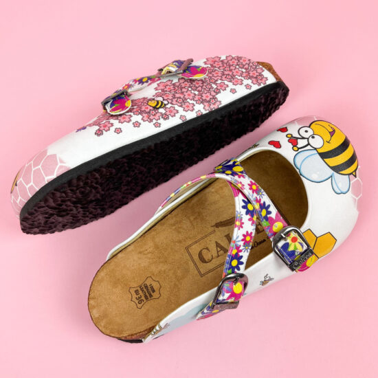 Ортопедични чехли със стелка от естествена кожа /