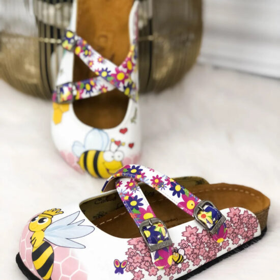 Ортопедични чехли със стелка от естествена кожа /