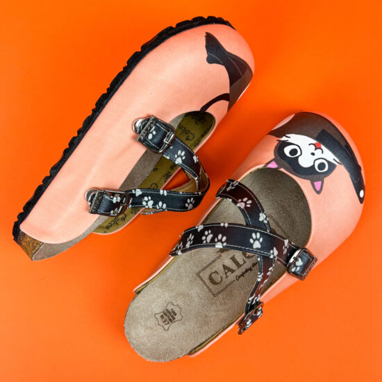 Ортопедични чехли Kitty със стелка от естествена кожа 700078 /