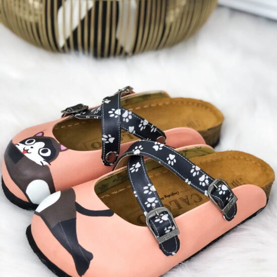 Ортопедични чехли Kitty със стелка от естествена кожа 700078 /