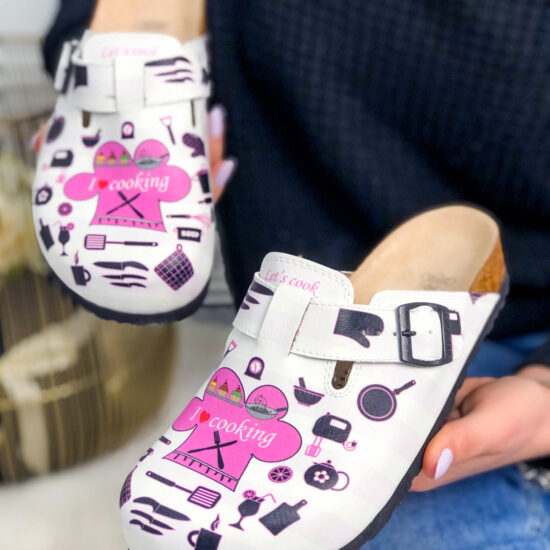 Ортопедични чехли със стелка от естествена кожа /