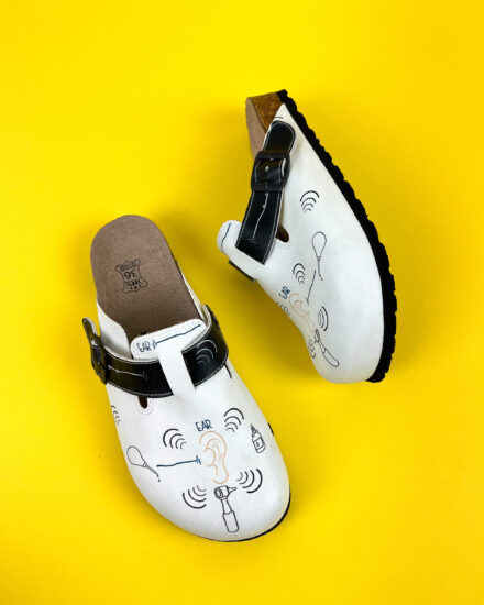 Ортопедични чехли със стелка от естествена кожа Ортопедични чехли Медицински