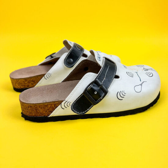 Ортопедични чехли със стелка от естествена кожа /