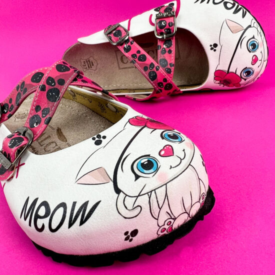 Sweety Cats Ортопедични чехли със стелка от естествена кожа /