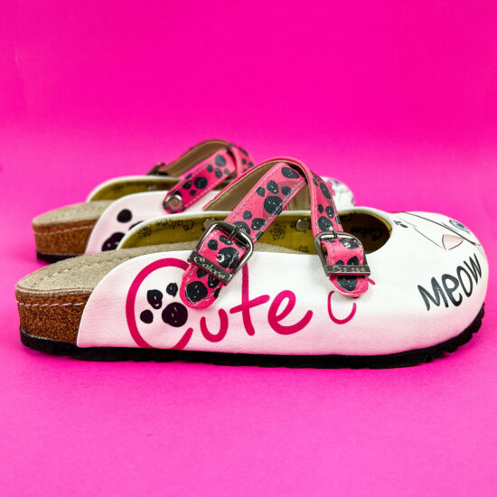 Sweety Cats Ортопедични чехли със стелка от естествена кожа /