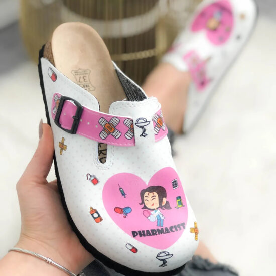 Ортопедични чехли със стелка от естествена кожа /