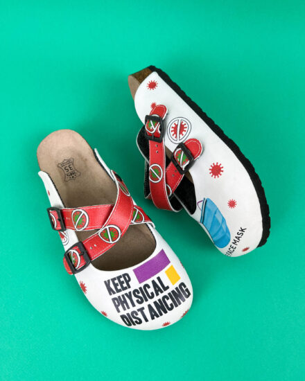 Ортопедични медицински чехли със стелка от естествена кожа Ортопедични чехли Медицински