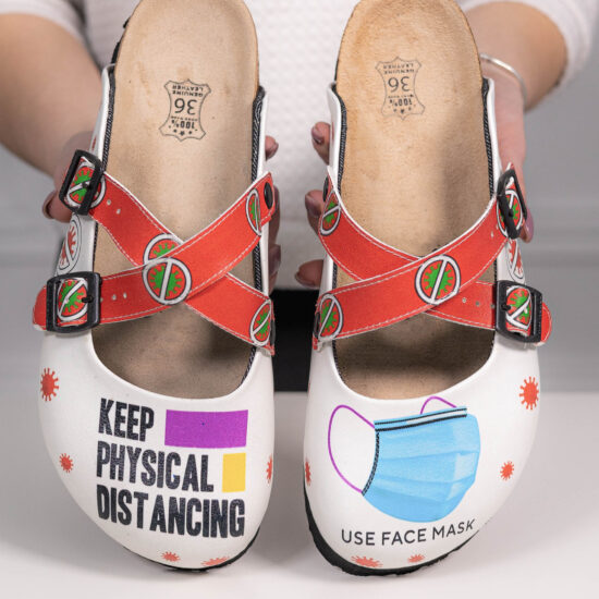 Alternative view of Ортопедични медицински чехли със стелка от естествена кожа