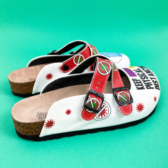 Ортопедични медицински чехли със стелка от естествена кожа /