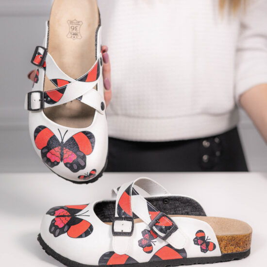 Ортопедични чехли със стелка от естествена кожа /