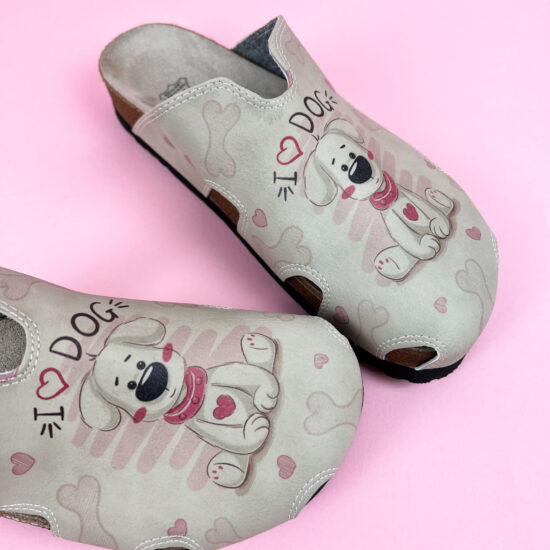 Летни ортопедични чехли със стелка от естествена кожа /