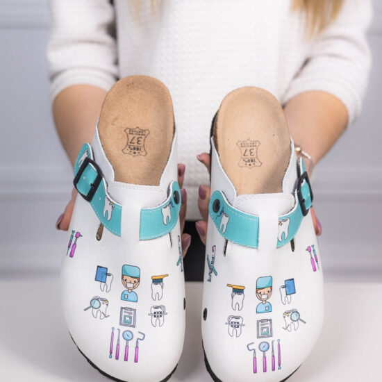 Alternative view of Ортопедични чехли със стелка от естествена кожа