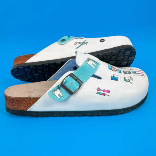 Ортопедични чехли със стелка от естествена кожа /