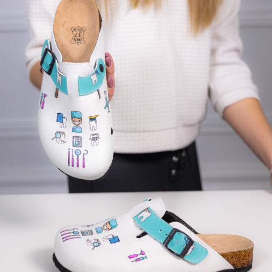 Ортопедични чехли със стелка от естествена кожа /