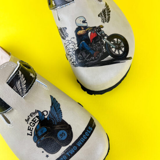 Ортопедични чехли със стелка от естествена кожа /