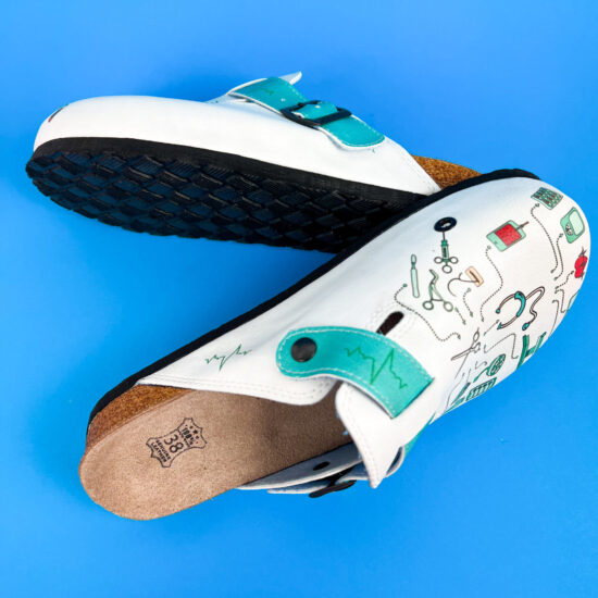 Ортопедични чехли със стелка от естествена кожа /