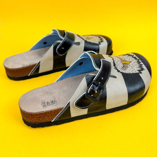 Ортопедични чехли със стелка от естествена кожа /