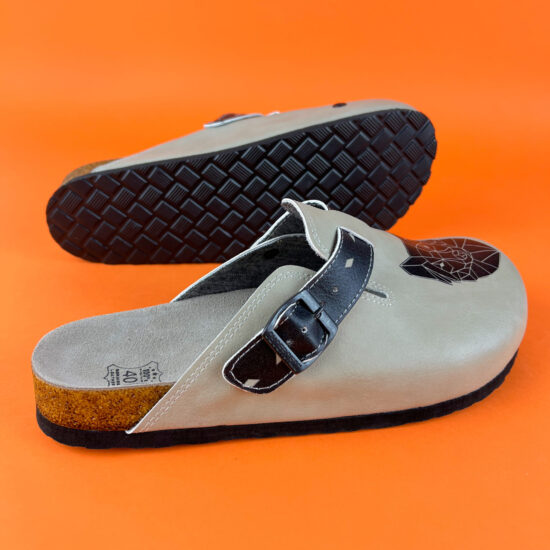 Ортопедични чехли със стелка от естествена кожа /