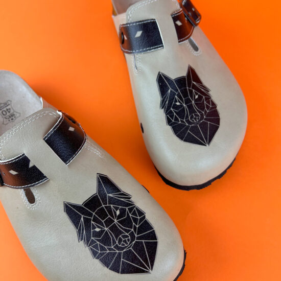 Ортопедични чехли със стелка от естествена кожа /