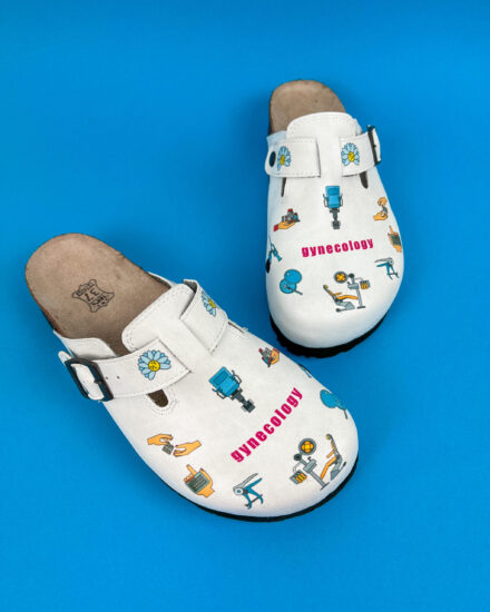 Ортопедични чехли със стелка от естествена кожа Ортопедични чехли Медицински